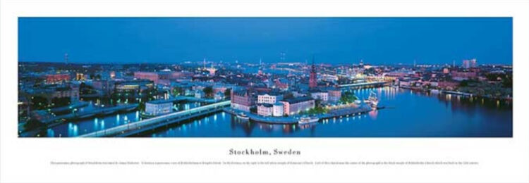 Stockholm Panoramic Art Print by James Blakeway Panoramas