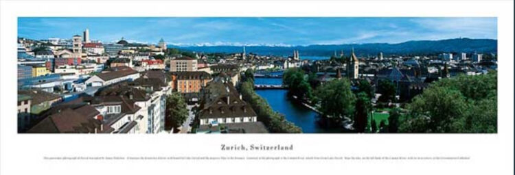 Zurich Panoramic Art Print by James Blakeway Panoramas