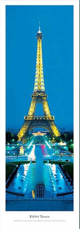 Eiffel Tower Panoramic Art Print by James Blakeway Panoramas
