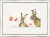 Field of Dreams - Hares Framed Limited Edition Art Print by Kay Johns