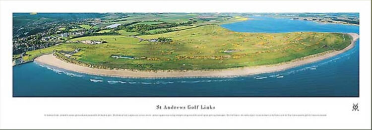 St Andrews Panoramic Art Print by James Blakeway Panoramas