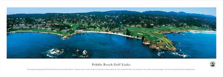 Pebble Beach Panoramic Art Print by James Blakeway Panoramas