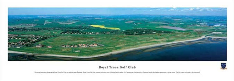 Royal Troon Panoramic Art Print by James Blakeway Panoramas