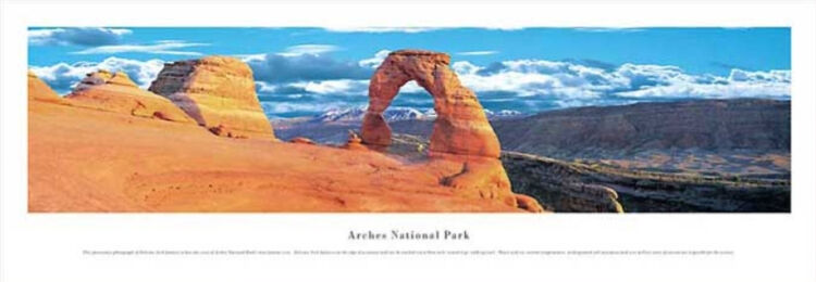 Arches National Park Panoramic Art Print by James Blakeway Panoramas