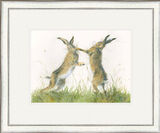 Take That- Hares Framed Limited Edition Art Print by Kay Johns