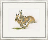 Escape to the Country- Hares Framed Limited Edition Art Print by Kay Johns
