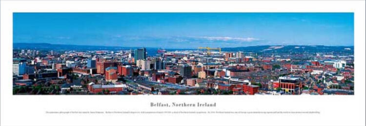 Belfast Panoramic Art Print by James Blakeway Panoramas