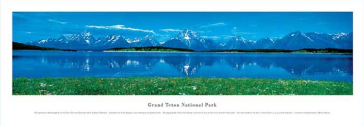 Grand Teton Panoramic Art Print by James Blakeway Panoramas