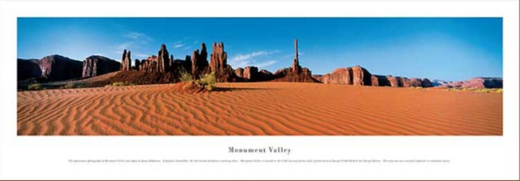 Monument Valley Panoramic Art Print by James Blakeway Panoramas