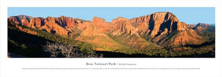 Zion Panoramic Art Print by James Blakeway Panoramas