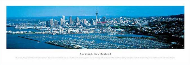 Auckland Panoramic Art Print by James Blakeway Panoramas