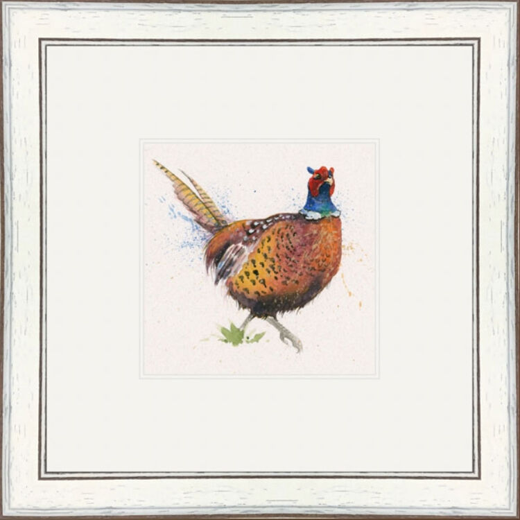 Lord of the Manor- Pheasant - Game Birds Framed Limited Edition Art Print by Kay Johns
