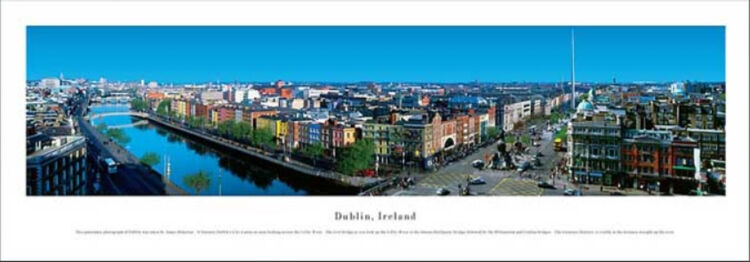 Dublin Panoramic Art Print by James Blakeway Panoramas