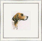 The Hunter (Foxhound) - Dogs and Cats Framed Limited Edition Art Print by Kay Johns