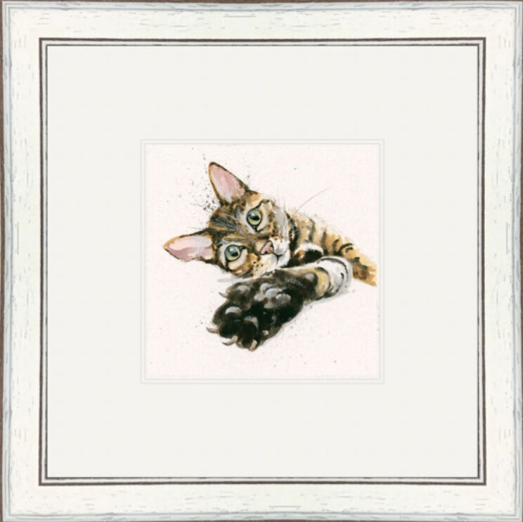 Talk to the Paw - Dogs and Cats Framed Limited Edition Art Print by Kay Johns