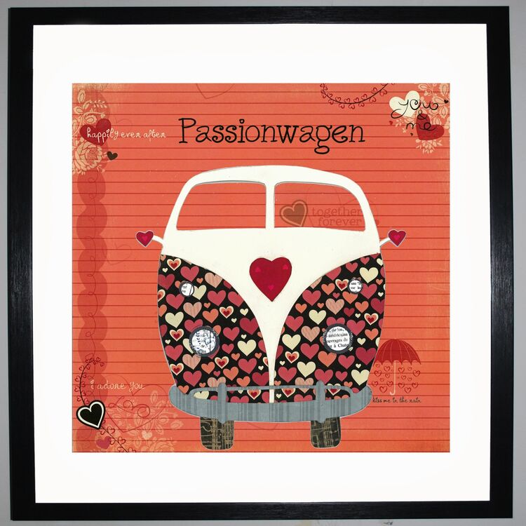 PASSIONWAGEN Framed Art Print by Clare Walton