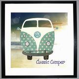 CLASSIC CAMPER Framed Art Print by Clare Walton