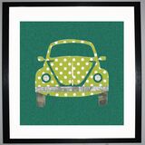 Lime Beetle Framed Art Print by Clare Walton