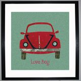 LOVE BUG Framed Art Print by Clare Walton