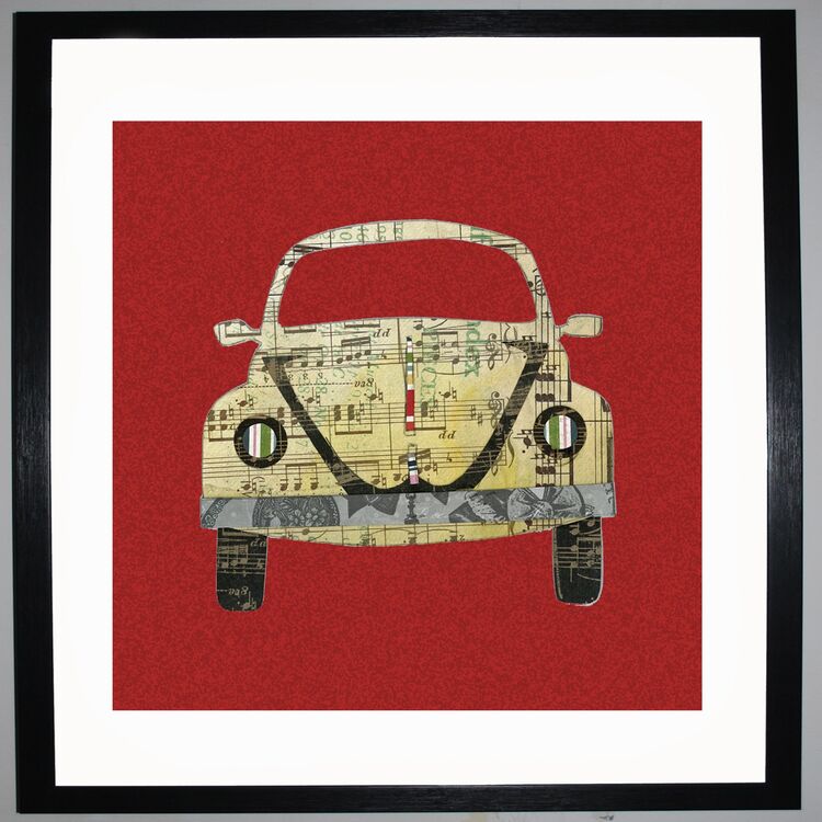 Sound Beetle Framed Art Print by Clare Walton
