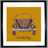 DOODLE BUG Framed Art Print by Clare Walton