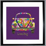 LOVE BUG Framed Art Print by Clare Walton