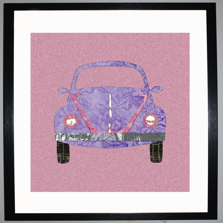 Lilac Beetle Framed Art Print by Clare Walton