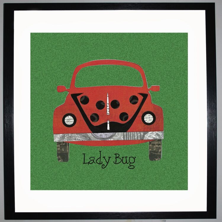 Lady Bug Framed Art Print by Clare Walton