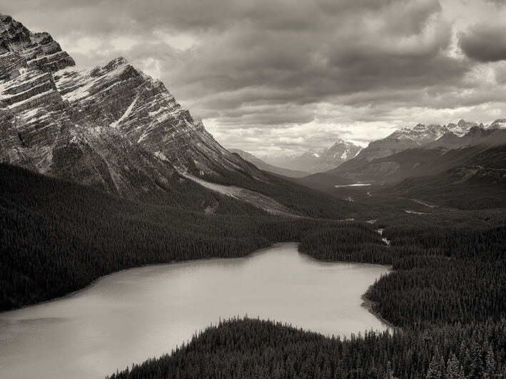 Peyto View Canvas Art Print by Dennis Frates
