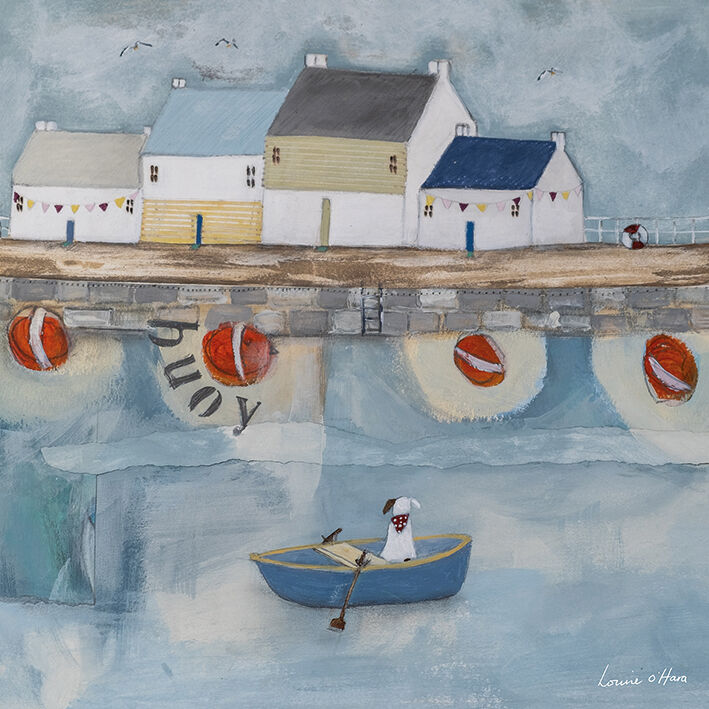 Waiting Patiently Canvas Art Print by Louise O'Hara