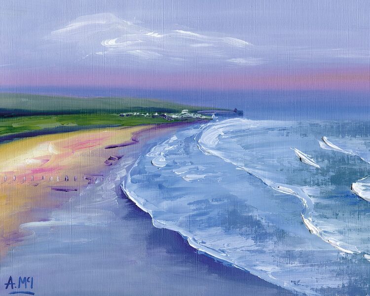 Portstewart Strand I Canvas Art Print by Alison McIlkenny