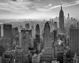 Hazy Gotham Canvas Art Print by Stefan Schilbe