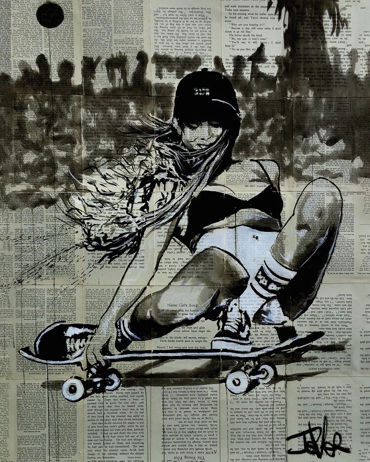 Living It Canvas Art Print by Loui Jover