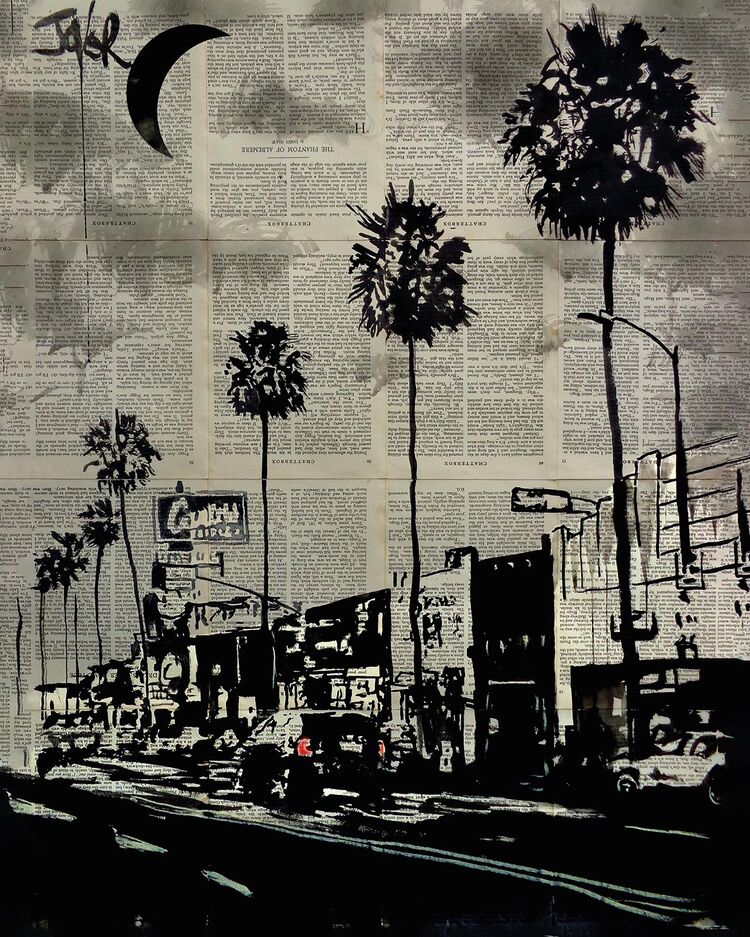 The Palms Canvas Art Print by Loui Jover