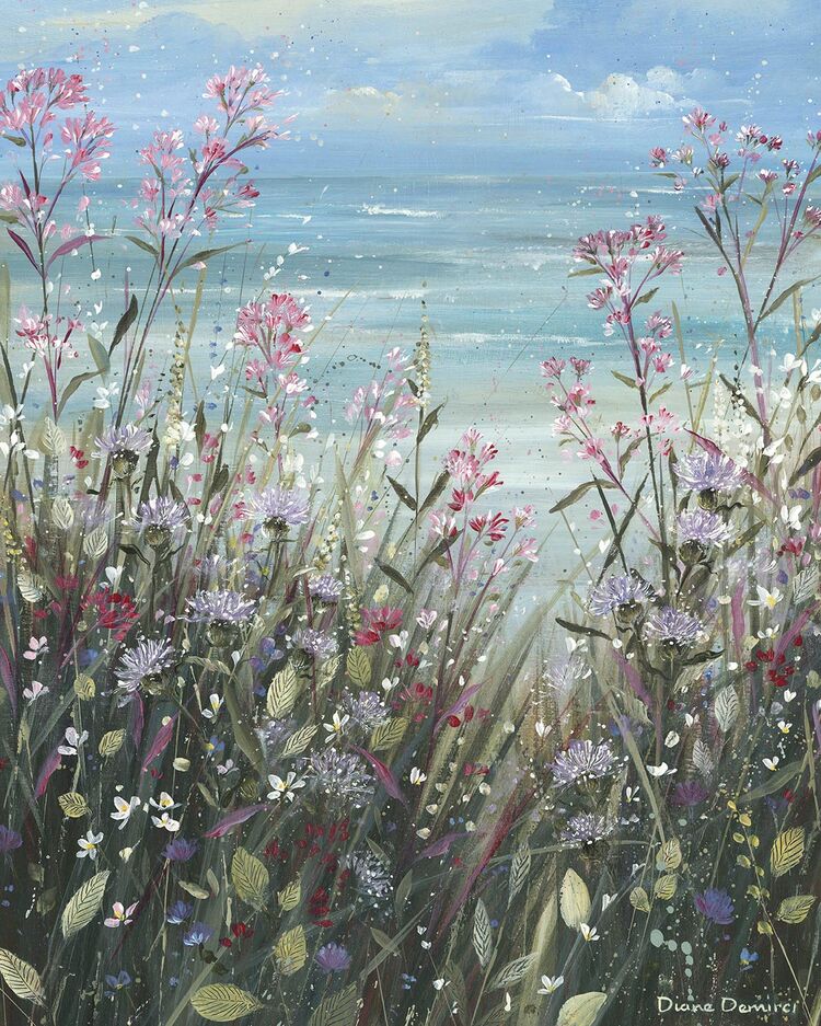 Coastal Breeze Il Canvas Art Print by Diane Demirci