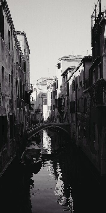 Reflection, Venice Canvas Art Print by Heiko Lanio