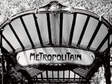 Metro Entrance, Paris Canvas Art Print by Heiko Lanio