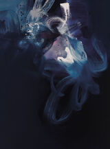 Night Skies Far Away From Home Canvas Art Print by Claire Chandler