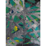 Greens And Blacks Canvas Art Print by Anna Bernad