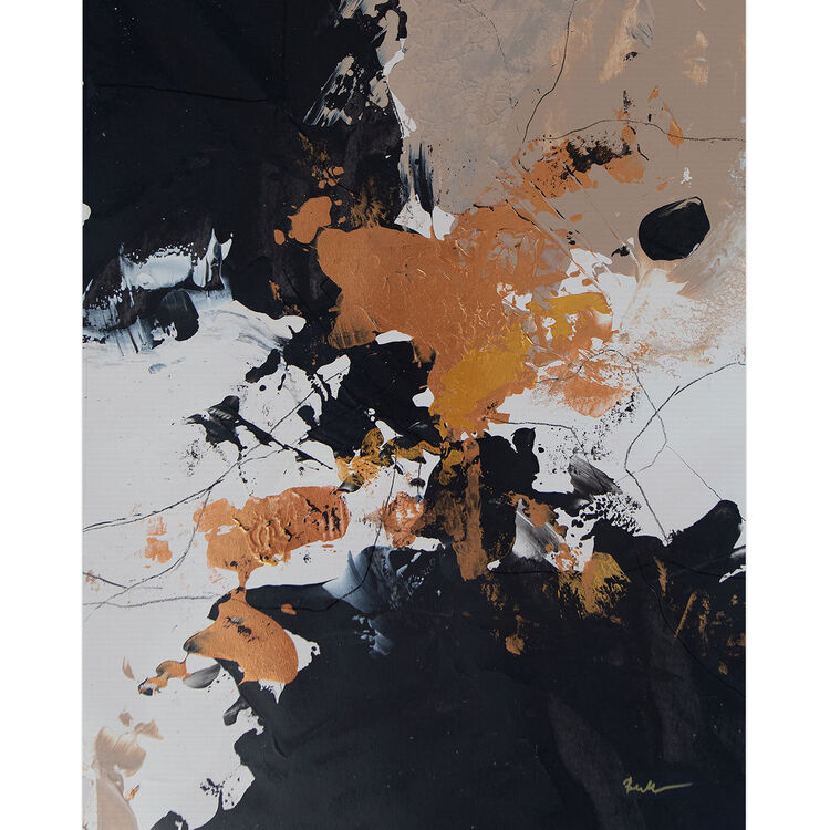 Black Meringue Canvas Art Print by Anna Bernad