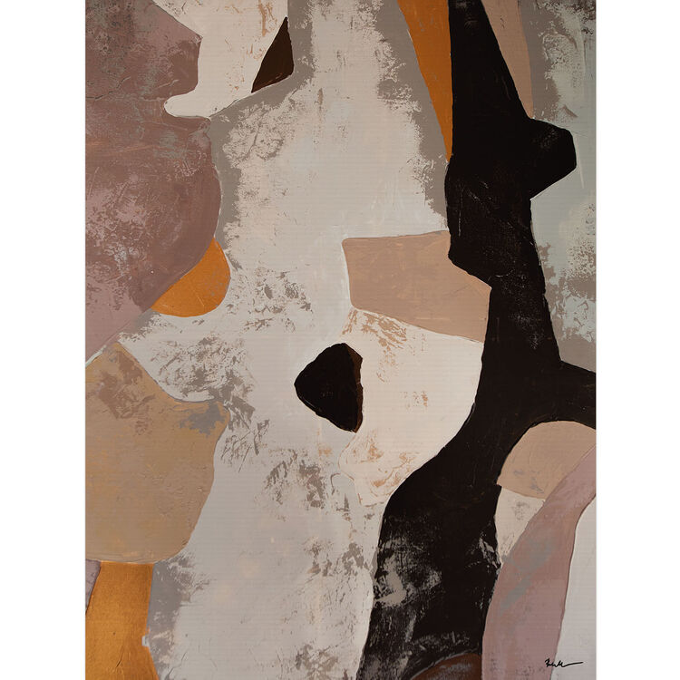 Earth And Ember I Canvas Art Print by Anna Bernad