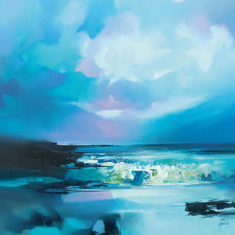 Blue Awe Canvas Art Print by Scott Naismith