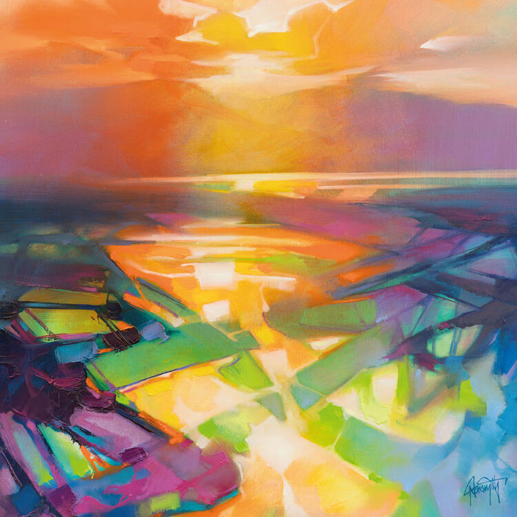 Descending Light 1 Canvas Art Print by Scott Naismith