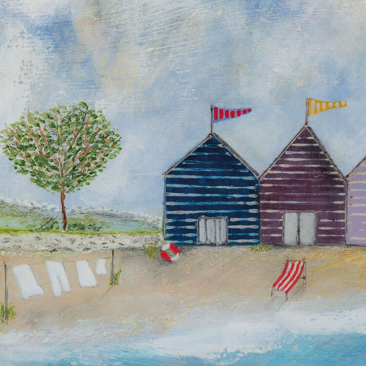 A Long Beach Day I Canvas Art Print by Louise O'Hara