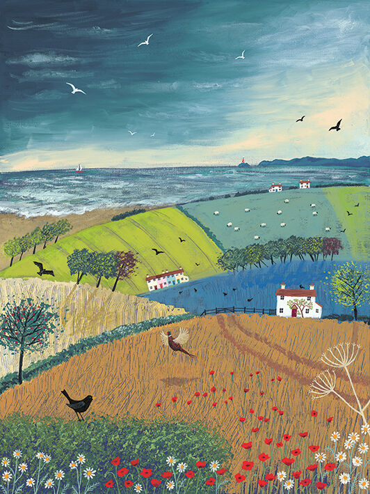 Sea Breeze Canvas Art Print by Jo Grundy