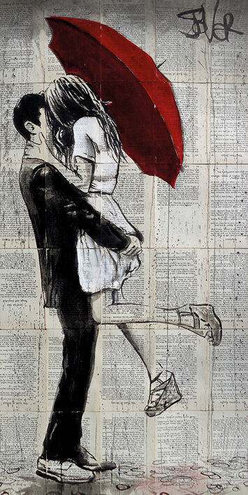 Forever Romantics Again Canvas Art Print by Loui Jover