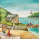 Harbour Beacon Canvas Art Print by Joe Ramm