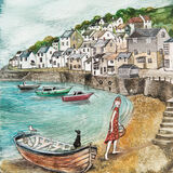 Harbour Picnic Canvas Art Print by Joe Ramm