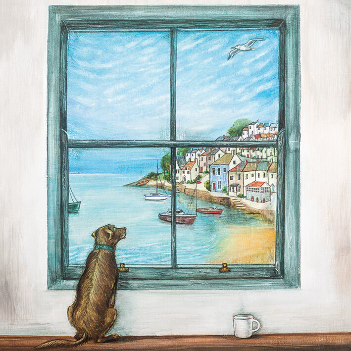 Harbour Harry Canvas Art Print by Joe Ramm