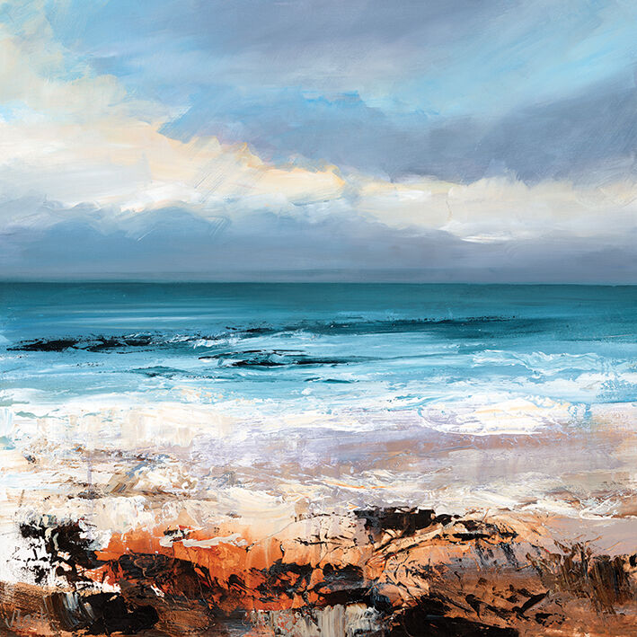 Sea Surge Canvas Art Print by Joanne Last